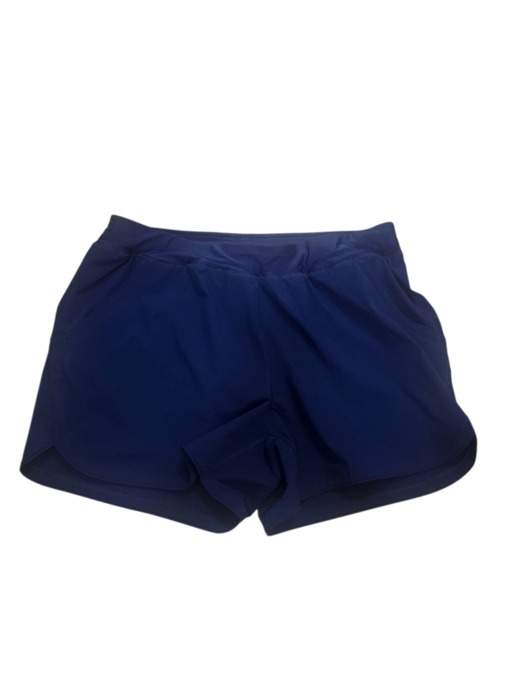 Lands End Swim Shorts Plus 22W Navy Blue Pockets Built In Brief Quick Dry Beach